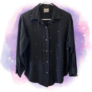 Vintage Bedazzled Blouse